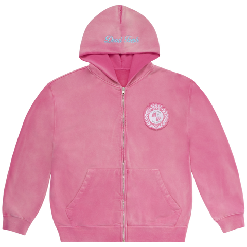 DEAD FRESH ZIP HOODIE (PINK) + SIGNED VINYL